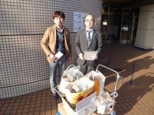 日本キリスト教団大分教会から食品の寄贈