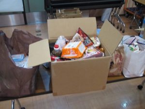 日本キリスト教団 大分教会から食品の寄贈
